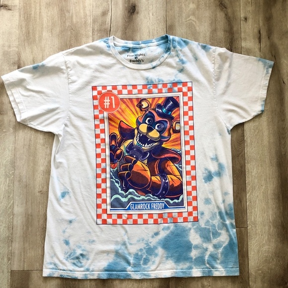 Five Nights At Freddy's: Security Breach, Glamrock Freddy, Tie-Dye T-Shirt, Med - Picture 3 of 9
